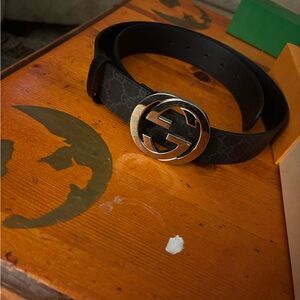 Gucci Belt GG supreme canvas print